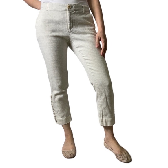 Pants - 100% cotton cream colored pants